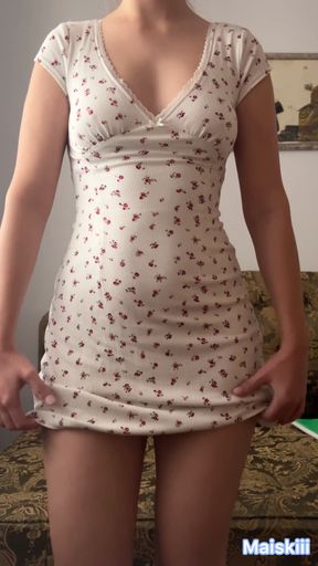 Cute girl touching herself for you - Maiski