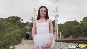 Legs on shoulders video with exciting Martina Smeraldi from Public Bang