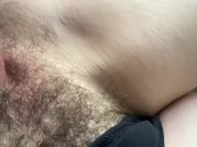 FtM pumps little dick and cums HARD