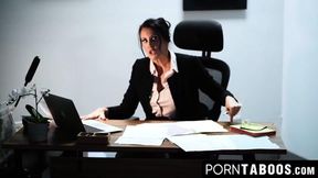 PornTaboos com - Whitney Wright lesbian natural tits gets pussy&#x1F32E;&#xFE0F; licked in office