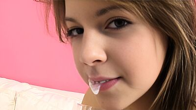 Cocksucking loving slut gets facial