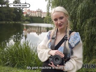 HUNT4K. Cute blond chick Daruma Rai was lust a schlong