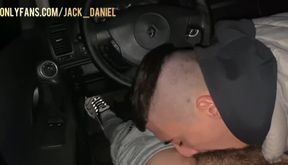 Nubile boy deep gargled a taxi driver for the trip