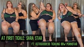 At First Tickle: Sara Star ft: OctoGoddess Tickling BBW Pornstar Ticklish Armpits First Time wmv Version