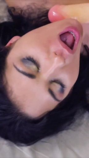 Couple of Russian girls learns how to use toys and double dildo