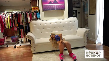 BTS - Petite Kenzie Reeves Spreads Her Ass In A Heated Photoshoot!