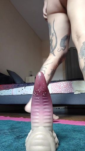 Sitting on my bad dragon