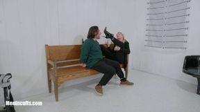 Jail Warden JJ Plush has fun with a prisoner