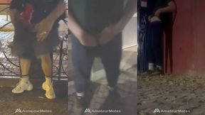 homemade compilation of amateur boys flashing their cock in the street