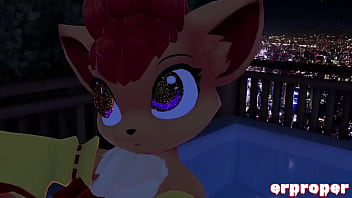 Vrchat vulpix cuckhold with an umbreon and a furry
