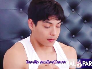 MY STEPSON SCREWS MY ASS WHILST WE WATCH A MOVIE IN THE SAME BED WITH MY HUSBAND.