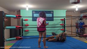 BTS Constance vs Ebon Wrestling in the Ring