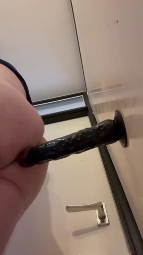 Pushing that dildo deep into my ass