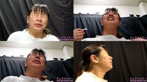 Hana Haruna - CLOSE-UP of Japanese cute girl SNEEZING sneez-08 - 1080p