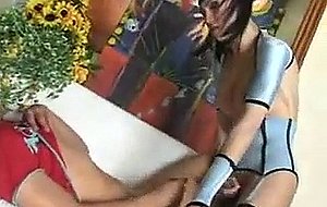 Tranny babe gets drilled in ass