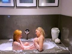Blonde real lesbian euro amateur fucked by male