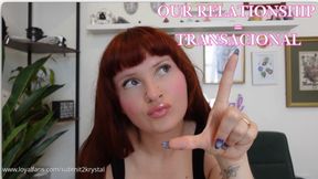 Our Relationship = Transactional (Findom Humiliation Manipulative Greedy Brat)