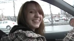 Naughty Jenny Blowjob a meat on public place