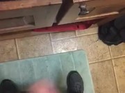 Dumb 18 y/o smacks cock