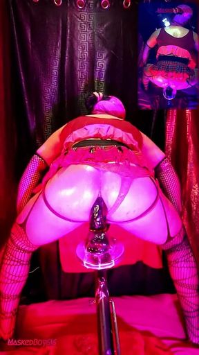 Twerking in a Miniskirt While Riding My Dildo 4