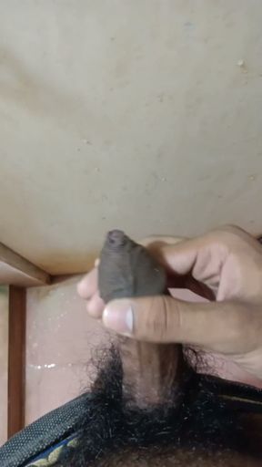 Big dick cum in bathroom