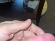 Big cock pulling out penis plug from urethra