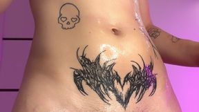 Oiled Up Trans Girl Edges Herself, Teases You and Cums