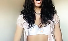 Latin teen skirt cum