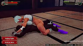 Broadzilla Dominates Mandingo in Savage Nude Combat Arena Battle