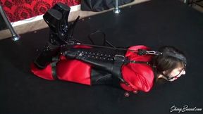 Helpless Leather Hogtie