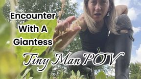 Encounter With A Giantess Tiny Man POV