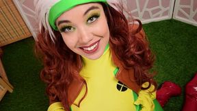 x-men: rogue dick drain!! succubus milf