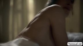 Adult Tgirl stepmom Melanie Brooks analed by her stepson