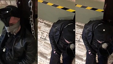 Military Man Pissing on Young Policeman in His Bunker