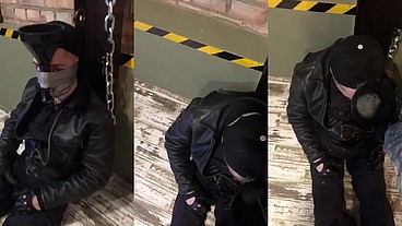 Military Man Pissing on Young Policeman in His Bunker