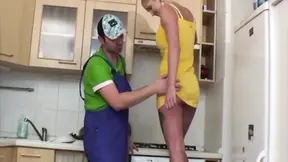 Premium whore gets ruthlessly fucked by a massive cock