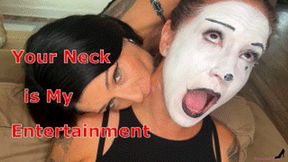 Your Neck Is My Entertainment - Morgana Soles And Autumn Bodell Vampire Throat Worship Neck Licking Throat Biting Mesmerized Woman Following Orders MOBILE