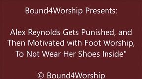 Alex Reynolds Gets Bound Foot Worship for After Wearing Sneakers Inside - HD