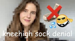 Knee High Censored Sock Denial