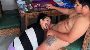 Stepsister and Latina experienced lady swap promises of eating each other out in a