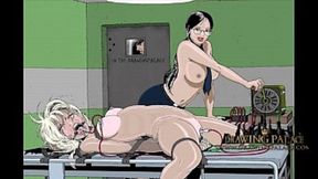 Super hot anime babes get whipped, gagged and tied up in this filthy cartoon BDSM cum fest