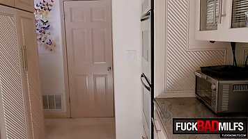 Aria Lee and Trinity St Clair are about to have a threesome with their filthy rich neighbor