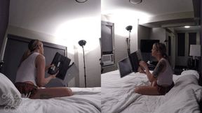 Bella Ink Frustrated Law Student Destroys her Laptop - Reverse Views 4K