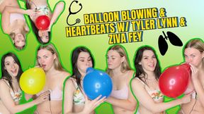 4K Ziva Fey - Balloon Blowing And Heartbeats With Tyler Lynn