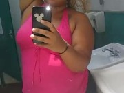 SEXY REDBONE BBW! (Public shower)