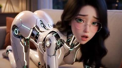 Cartoon AI Robot Smashed Verified Amateur Babe Choked Gushing Anal