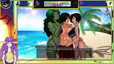 Infinity Crisis Island Part 1 Catwoman and She-Hulk