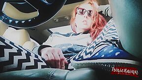 Trixïe Rainn - Wearing Vibrator In Gas Station & Squirting In Car