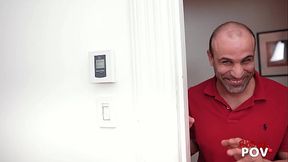 Blow Me POV - A Perfect Tits Blonde Chix is Sucking Badly her StepBrother.