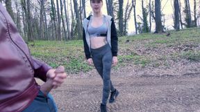 fucked two lesbians in the mouth on the street